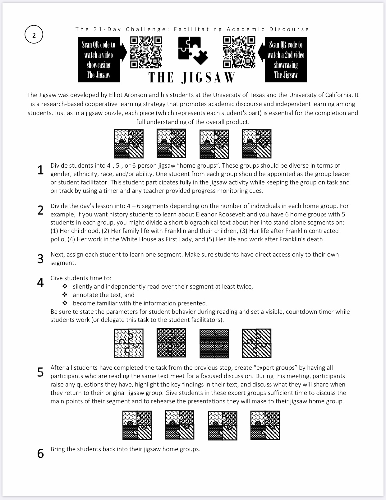 Academic Discourse - The Jigsaw